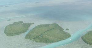 Flats and channels in the Marquesas